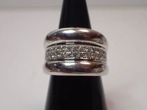 Chopard ショパール 82/6435-41 メレダイヤ 指輪 12号 約17.39g 750 ホワイトゴールド K18WG