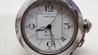 Cartier カルティエ パシャC 2324 自動巻き メンズ 腕時計 純正ブレス 中古品を買取しました|サイドエコ