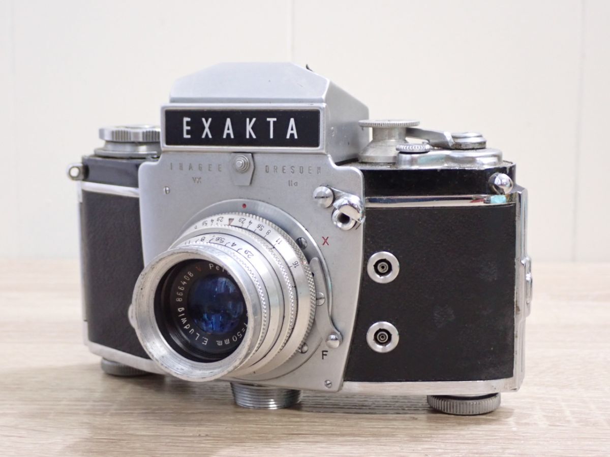 EXAKTA VX IIa イハゲー エキザクタ ヴァレックス Ihagee E.Ludwig Peronar 50mm F2.9 フィルムカメラ 中古品