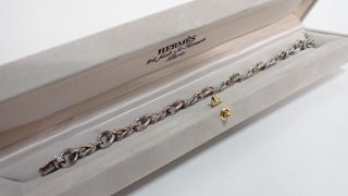 HERMES ブレスレット Los Angeles 希少 専用ケースつき ロープモチーフ 18金 エルメス ヴィンテージ ロサンゼルス 良品を買取しました｜サイドエコ